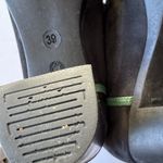 Arche Black Nubuck Suede Lace Up Heels Green Trim Woman's Sz 39 Bootie Lug Sole Photo 6