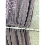 prAna  Women's Pull Over Shirt Dress Dropped Waist Purple Size Small Embroidered Photo 7