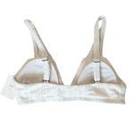 ANDIE NWT  The Belmar Eyelet Bikini Top Bohemian Removable Cups M Coconut White Photo 3