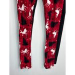 Just One Christmas Holiday Theme Plaid Leggings 2 Pcs Women's Medium NWOT Black Photo 3