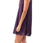 BB Dakota Edisto Pleated Trapeze Dress Keyhole Back Royal Purple size small Photo 0