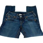 True Religion Cropped Jeans Blue Size 27 Photo 2