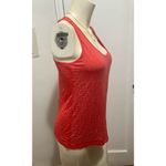 Bebe Size Small Sleeveless Top Tank Women Orange Rhinestone Scoop Neck Stretch Photo 5