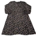 ZARA Dress Womens Small Floral V Neck Short Sleeve Empire Waist A Line Boho Photo 1
