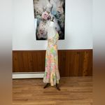 Super Cute New Kenny Flowers Hawaiian Floral MIDI Dress! Pink Size M Photo 3