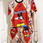 Mickey Suggest you to Recycle Plastic Bottle Printed Pajama Short Set Sleepwear Size undefined Photo 0