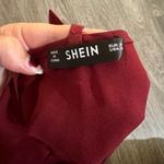 SheIn Maroon Cropped Bow Tank Photo 3