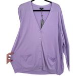 Talbots NWT  Womens Lightweight Button Cardigan Sweater Lavender Purple Size 3XP Photo 6