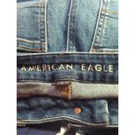 American Eagle ‎ Stretch Jeans Medium Wash Distressed Woman's Size 4 Long Photo 8