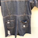 Hayden Los Angeles Womens size medium Jean distressed button up romper Photo 4