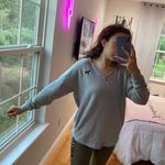 PINK - Victoria's Secret Grey Long Sweater with Hood Photo 3