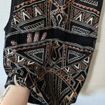 Cleobella Laurie Shift Short Mini Dress Size Small Black Embroidered Crochet Photo 2