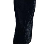 Black Velvet Midi Pencil Skirt S Photo 0