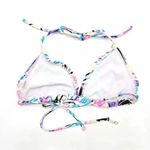 OP White Triangle String Bikini Top Swimwear Swimsuit Small Photo 1