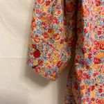 Winnie the Pooh Floral Button Down Cotton Shirt‎ Size Small Red Photo 6