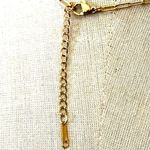 Faceted Dyed Quartz Pendant Necklace on Gold Photo 5