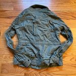 Aerie olive green knit gauze jacket size small Photo 4