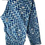 LuLaRoe Leggings One Size Bright Blues Geometric Pattern Photo 0