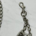 Abalone Shell Rhinestone Statement Chain Link Belt One Size (OS) ✨ Silver Photo 1