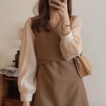 Korean style Draped Knotted Dress Size M Photo 0