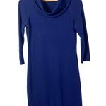 The Limited  Blue Cowl Neck Wool Long Sleeve Sweater Dress S Photo 0