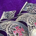 LADIES’ Antique Filigree Sailing Ship Dress Brooch Photo 4