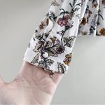 Sanctuary  Tilly Flounce Sleeve Floral‎ Blouse in Cream, Size Medium Photo 8