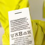 Missguided Misguided Size 6 Yellow Exposed Front Lace Up Long Sleeve Bodycon Dress Photo 4