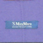 Max Mara 'S Womens Overcoat Purple Knee Length Pockets 100% Wool Collar 8 Photo 5