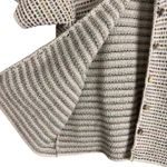 Croft & Barrow Vintage Crochet Knit Cream Short Sleeve Button Up Top Sz Small Photo 7