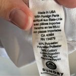 Sundry  White Ruffled Pullover Sweatshirt Womens S Casual Fall Cozy Coquette Photo 8