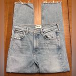 AGOLDE  Merrel High-Rise Raw Hem Low Stretch Straight Denim Jeans Size 26‎ Photo 5