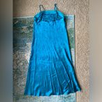 Jaclyn Smith Vintage 2002 Studio teal Asian print maxi slip dress, size medium Photo 2