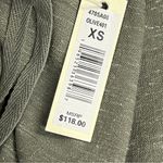 Max Studio NWT  Women's Cropped Wide Leg Trousers XS Pull-on linen blend olive Photo 7