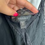 Ideology  XS Black Cami Dress Sleeveless Lace‎ Trim Adjustable Straps Silk Blend Photo 6