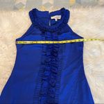 Francesca's Francesca’s Collections Blue Short Dress Center Ruffle Size Small Photo 6