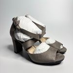 Life Stride  Allison Block Heeled Sandals in Grey Microsuede Photo 5