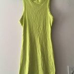 SKIMS Soft Lounge Cotton Rib Tank Dress in Daffodil Yellow Size Medium Photo 15