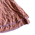 Free People  Tabitha Floral Print Mini Dress Sleeveless Tiered Lace Trim Small Photo 4