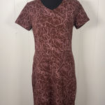 Duluth Trading Co NoGa Naturale Dress Womens Xs Red Short Sleeve Cotton Pockets Photo 0