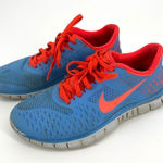 Nike Free 4.0 V2 - red and light blue size 8 Photo 0
