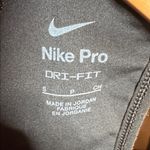 Nike Pro Dri-Fit Black Sleeveless Zip-Up Crop Top Size Small Photo 9