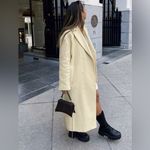 ZARA  Wool Blend Coat Limited Edition Pastel Yellow 8864/744 Size M Photo 3