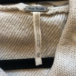 Free People  Temptress Cowl Neck Sweater Light Gray Size XS Tassels Asymmetrical Photo 1