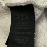 RTA Heathered Gray Distressed Fleece Lined Open Cardigan Sweater Top Size XS Photo 8