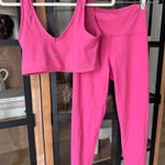 Set Active  Sportbody workout set leggings sports bra tank lollipop barbie pink Photo 0