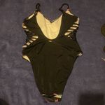 PINK - Victoria's Secret Victoria's Secret PINK Swim Suit One Piece Strappy Black Floral Bird​​​ Photo 3