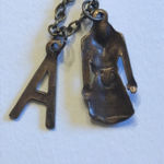 Bronze Color Brass Tone Lightweight Lady's Jacket Initial A Necklace Photo 4