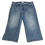 Lane Bryant Women's Signature Fit Cropped Mid Rise Wide Leg Jeans Blue Size 22 Photo 0