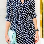 Kate Spade  Mini Faye Floral Print Silk Shirtdress Photo 0